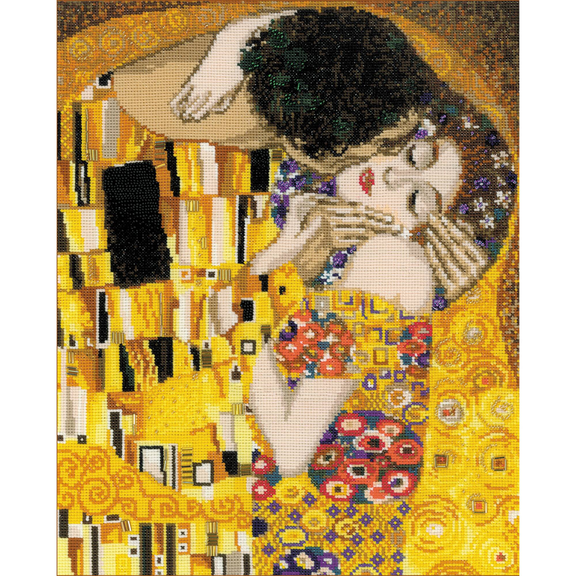 RIOLIS® The Kiss G. Klimt's Painting Counted Cross Stitch Kit